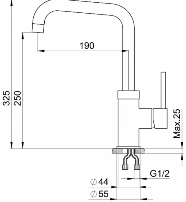 Смеситель GRANULA GR-0041