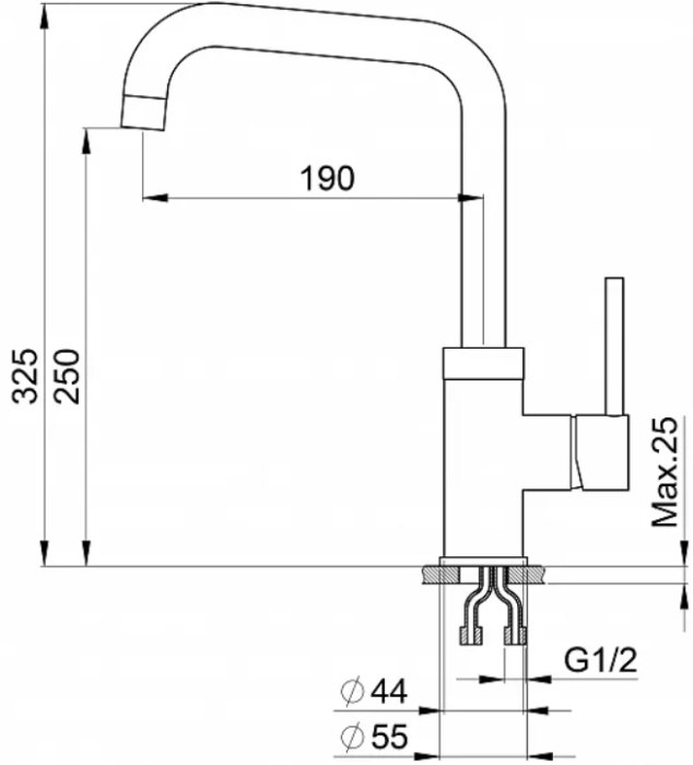 Смеситель GRANULA GR-0041