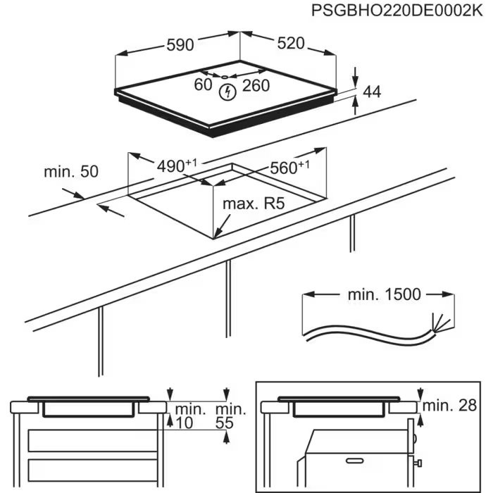 Индукционная варочная панель Electrolux EIS62443